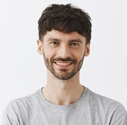 Man with stubble